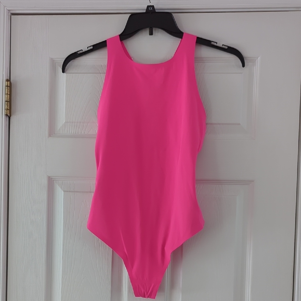 Aerie Hot Pink Smoothez Bodysuit